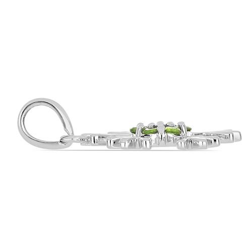REAL CHROME DIOPSIDE GEMSTONE CLASSIC PENDANT IN 925 SILVER